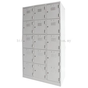 15 Compartments Steel Locker