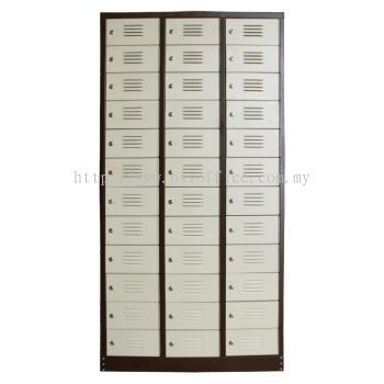 SCM-0003 36 Compartment Steel Locker with Steel Swinging Door C/W Camlock