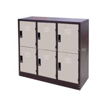 S128/A Half Height 6 Compartments Steel Locker