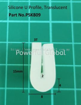 Silicone U Profile Translusent PSK809