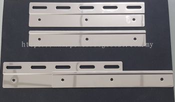 PVC Curtain Plate Set Stainless Steel 200mm