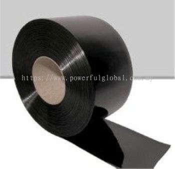 PVC Curtain Soft Sheet Solid Black