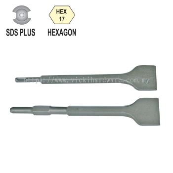 MANN'S 17X280X50mm SDS Plus/Hexagon Chisel (Ultra Flat) - 00666Y & 00666Z