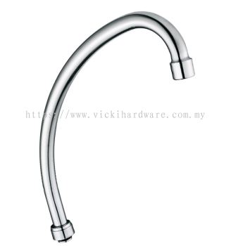 SLINE Stainless Steel Pillar Sink Tap Body (450mm Arc) - 00901Y