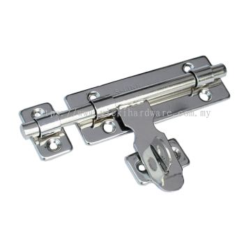 SLINE Stainless Steel Tower Bolt/ Sliding Door Bolt/ Door Latch (8 Inches) - 00909E