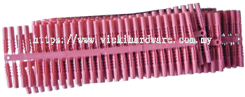 Red PVC Wall Plug (50 PCS per Card [K]) - 00079A