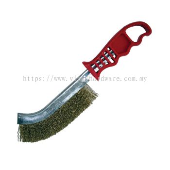 Brass Wire Brush with PVC Handle - 00618A