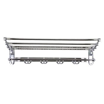 Stainless Steel Towel Rack & Hook (10 Inches x 24 Inches)(2MTR) - 00561W