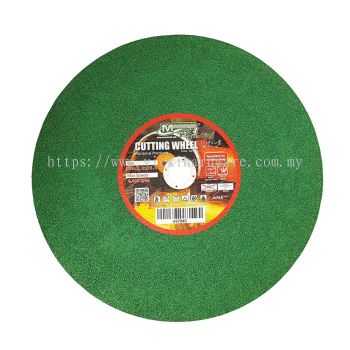 MANN'S 14 Inches X 3.0mm Stainless Steel Green Resin Cutting Wheel (5 PCS) - 00709D