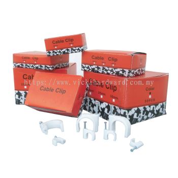 PVC Cable Clip (4mm - 5mm) (1 Box = 100PCS) - 00205J/ 00205K