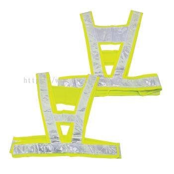 V-type Reflector Safety Cloth/ Reflective High Visibility Safety Vest (Neon/ Yellow) - 00172M