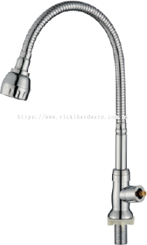 SLINE FX2113-BD Flexible Hose Pillar-Mounted Tap Faucet Body Only - 00812H