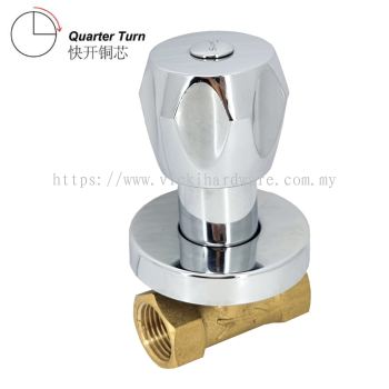 SLINE 7113Q/ 8113Q Brass Stop Cock (3/4 Inches) (Quarter Turn) - 00918L