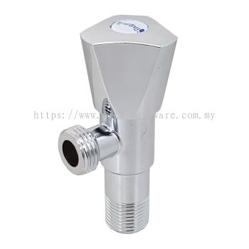 1/2 Inches Stainless Steel + Chrome Triangle Angle Valve - 00494K