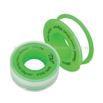 13mm x 0.1mm (15 metres) PTFE Sealing Tape (Green) (10 Rolls) - 00214D