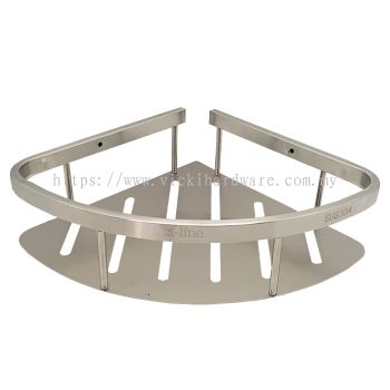 SLINE SUS304 Stainless Steel Matte Single Layer Soap Rack (Triangle) - 00646JM