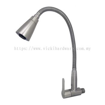 SLINE 304- FX1113V Stainless Steel Flexible Wall Sink Tap/ Faucet - 00917TA