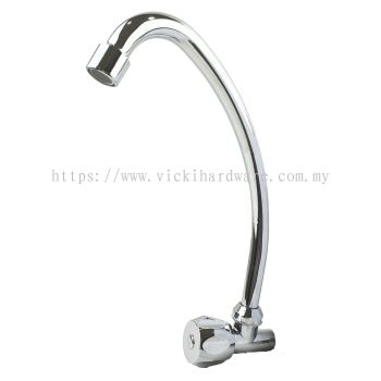 SLINE 1113Q Wall Sink Tap/ Faucet (Full-Turn) - 00920A