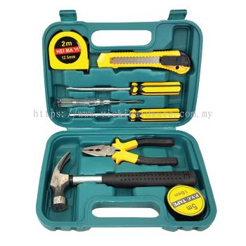 Home Owners Hand Tools Set/ Tool Box (9 PCS) - 00165W