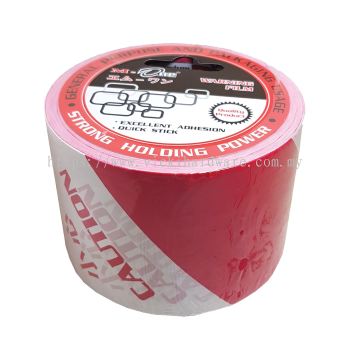 Warning Tape (Red & White)(72mm x 70M) - 00345G