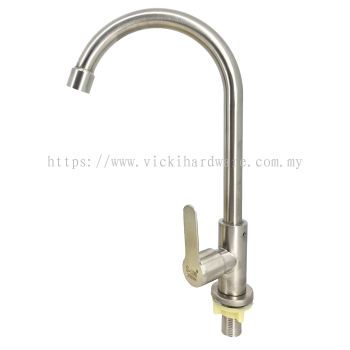 SLINE 2113-412 Pillar-mounted Sink Faucet/ Pillar Sink Tap (Matte) - 00917B