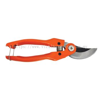 MANN'S/ ANT 808C Bend/ Bent Pruning Trimming Scissors Shears (Orange) (9 Inches) - 00903F
