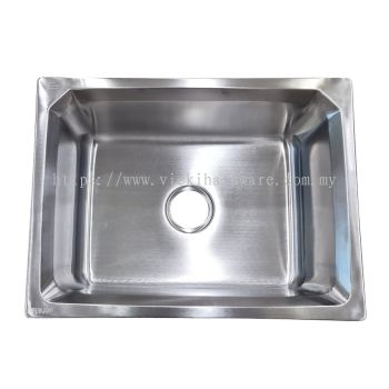 SLINE SUS304 Stainless Steel Square Single Bowl Sink (60x45x22cm)(1.0mm) - 00600P