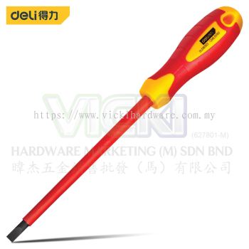 DELI Insulated Slotted Screwdriver (-)(6.5 x 150mm) - DL5161501