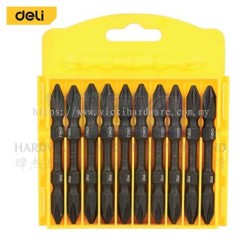 DELI Screwdriver Bits (PH2 x 65mm)(10PCS/Set) - DL252202