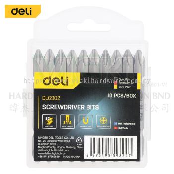 DELI Screwdriver Bits (PH2 6 x 65mm)(10PCS/Set) - DL6902