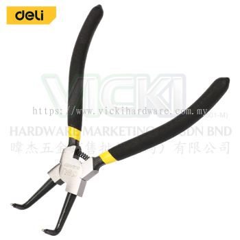 DELI Internal Bent Circlip Pliers (7 Inches)(180mm) - DL104207