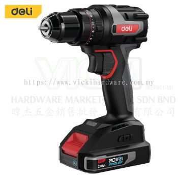 DELI LI-ION Impact Drill with 2BTY (2.0AH) - DE-CZ20-2D2