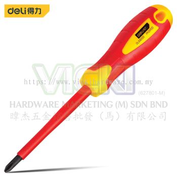 DELI Insulated Phillips Screwdriver (PH2 x 100mm)(+)  - DL516100