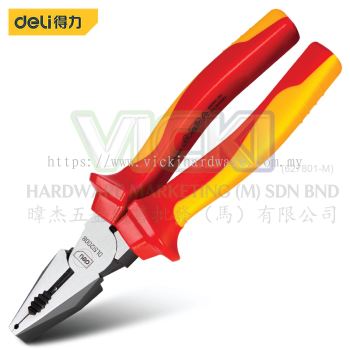 DELI Insulated Labour-Saving Combination Plier (8 Inches) - DL512008