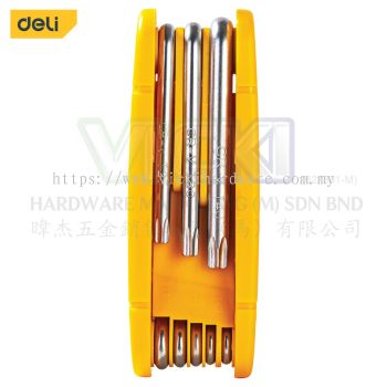 DELI Foldable Torx Hex Key Set - DL234308