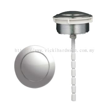 TPE 6201 Single Push Button Chrome Plated (38mm) - TPE 6201