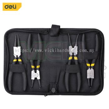 Deli Circlip Pliers Set (7 Inches)(4 PCS) - DL104407 