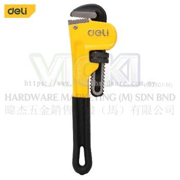 DELI USA Pipe Wrench (Various Sizes) - DL2508 / DL2510 / DL2512 / DL2514 / DL2518 / DL2524 / DL2536