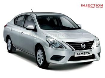 NISSAN ALMERA / SUNNY (N17) 12Y-ABOVE = INJECTION DOOR VISOR WITH STAINLESS STEEL LINING