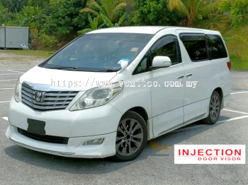 TOYOTA ALPHARD 2008 - 2014 = INJECTION DOOR VISOR WITH STAINLESS STEEL LINING