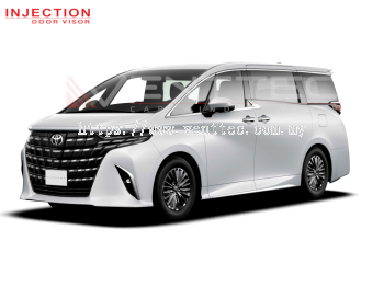 TOYOTA ALPHARD ( AH40 ) 2023 - ABOVE = INJECTION DOOR VISOR WITH STAINLESS STEEL LINING