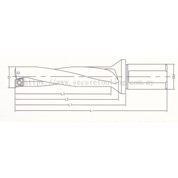 SNF WDXT-Dx3 Insertable High Speed Drills (3 x Diameter Drilling Depth)