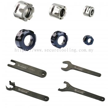 VERTEX Clamping Nuts & Clamping Wrench For Collets