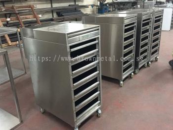 Clean Room Multiple Tray Trolley