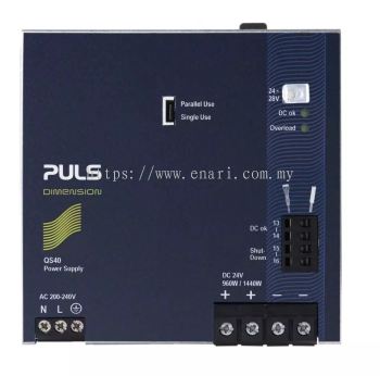 PULS QS40.244 DIN RAIL POWER SUPPLY INPUT: AC200-240V OUTPUT: 24VDC/960W/40A