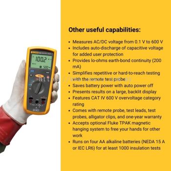 Fluke 1503 Insulation Resistance Meter