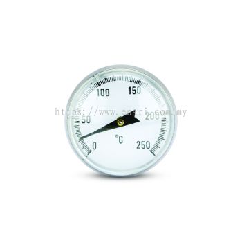 DIAL THERMOMETER ETI 800-813 25MM 0 TO 250掳C Bi-Metal 