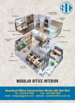 Modular office Interior renovation and furniture