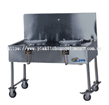 S/S 2 BURNER KWALI RANGE - ECONOMY TYPE