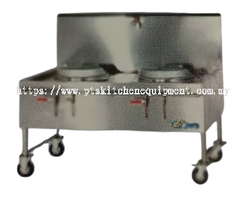 S/S 2 BURNER KWALI RANGE - HEAVY DUTY